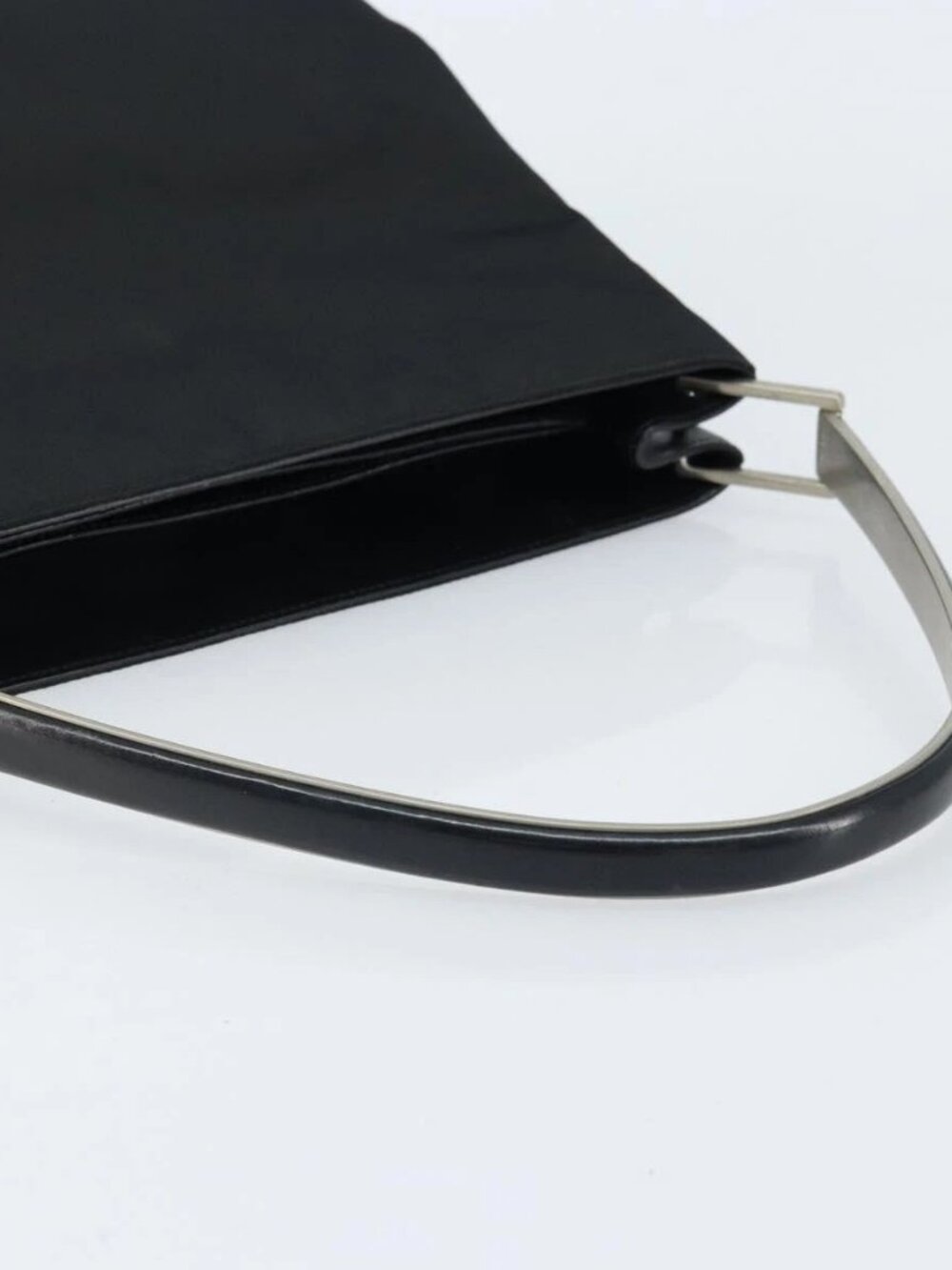 PRADA Shoulder Bag Nylon Black Silver - Picture 8 of 16